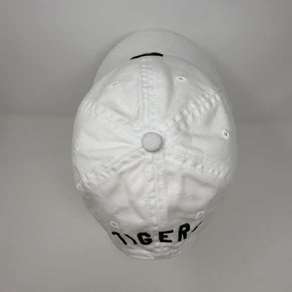 Portland Gear Hat Cap White with Embroidered Dark Green "P" Oregon & Tigers - Picture 5 of 8